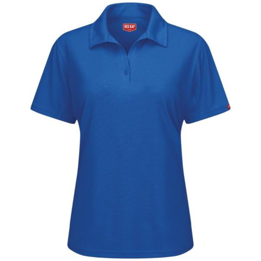Red Kap Women's Performance Knit Flex Series Pro Polo Shirt Blue/Navy Blue, New